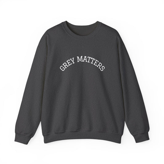 GREY MATTERS. Crewneck