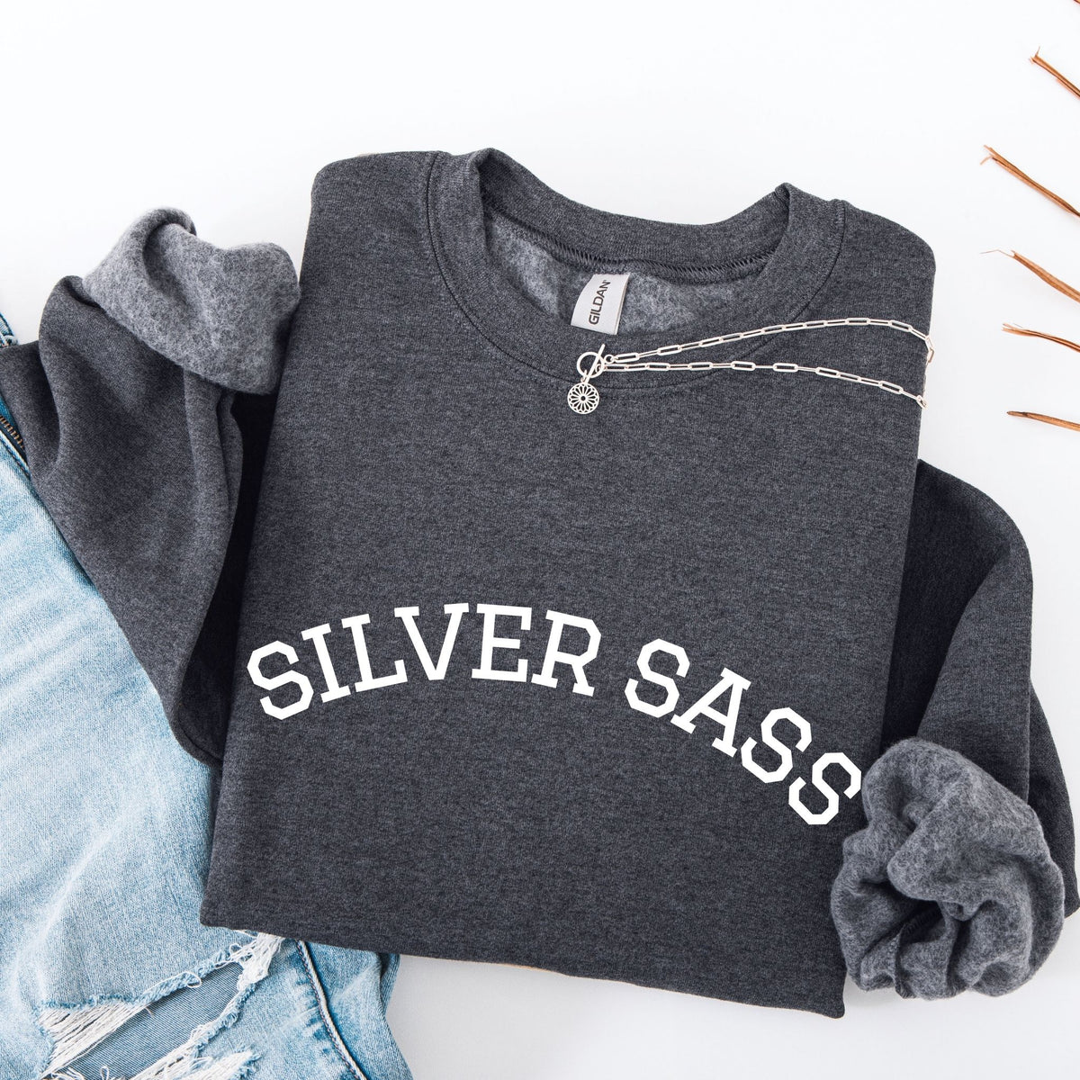 SILVER SASS. Crewneck
